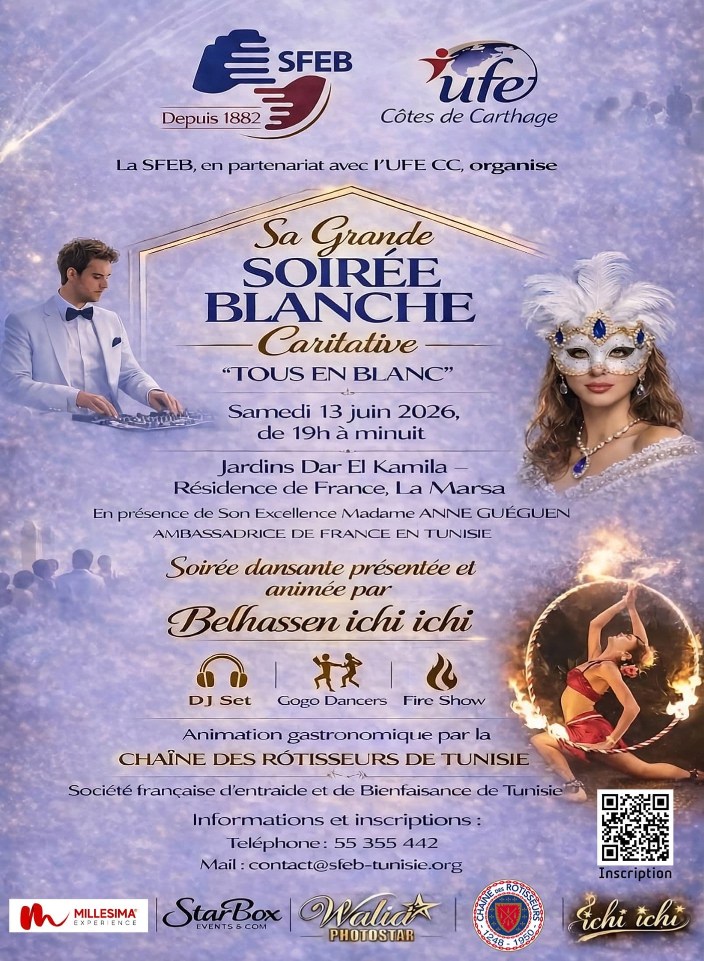Grande Soirée Blanche caritative 